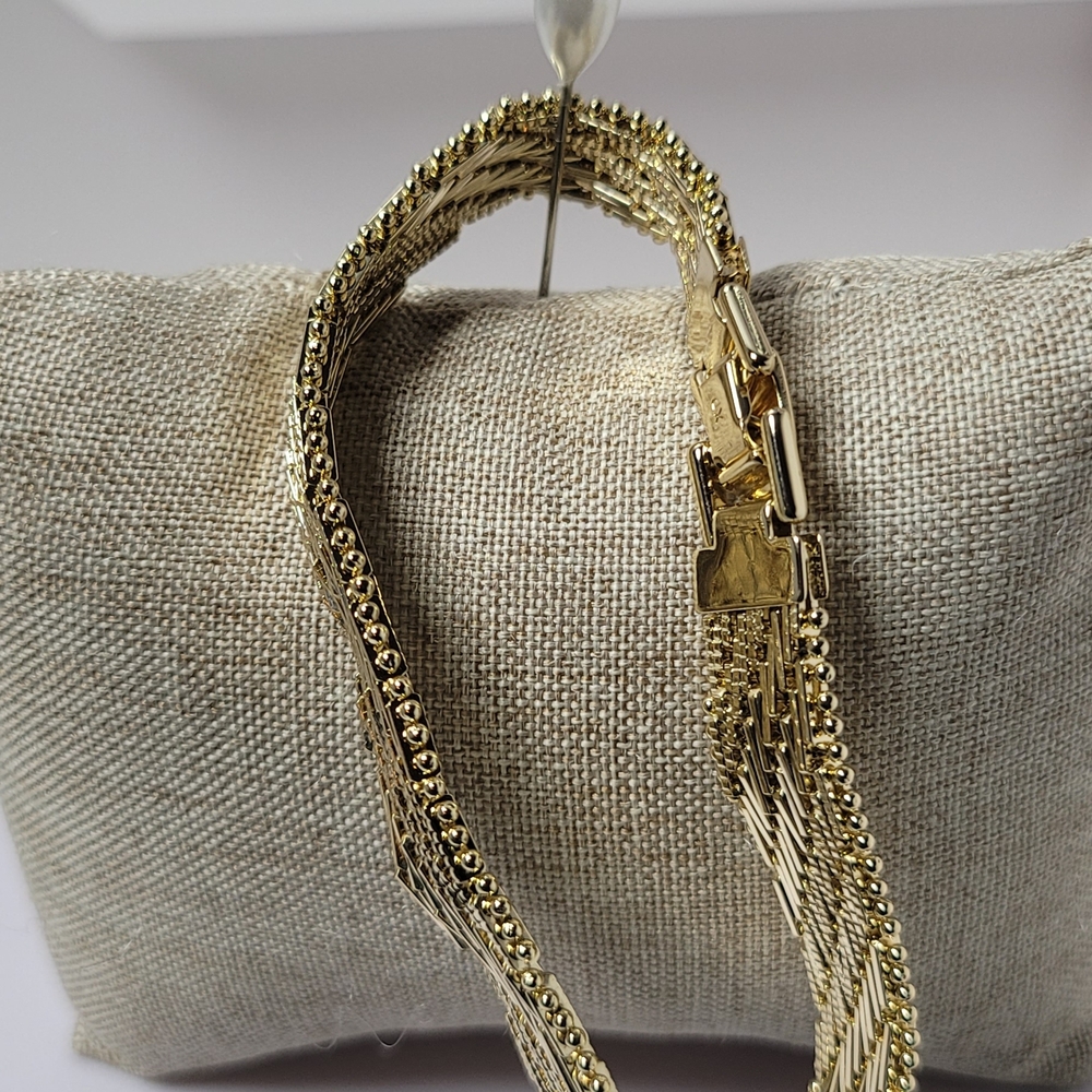 Luxurious Gold Multi-Strand Bracelet